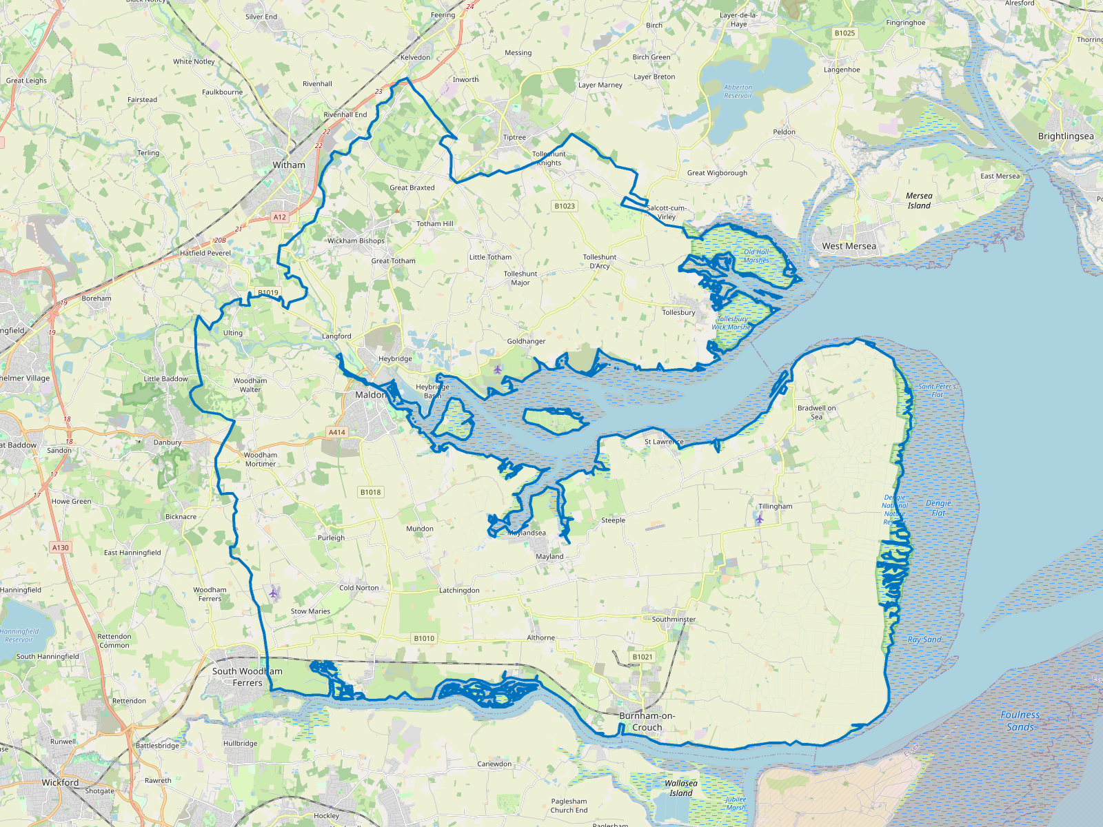 Map of Maldon