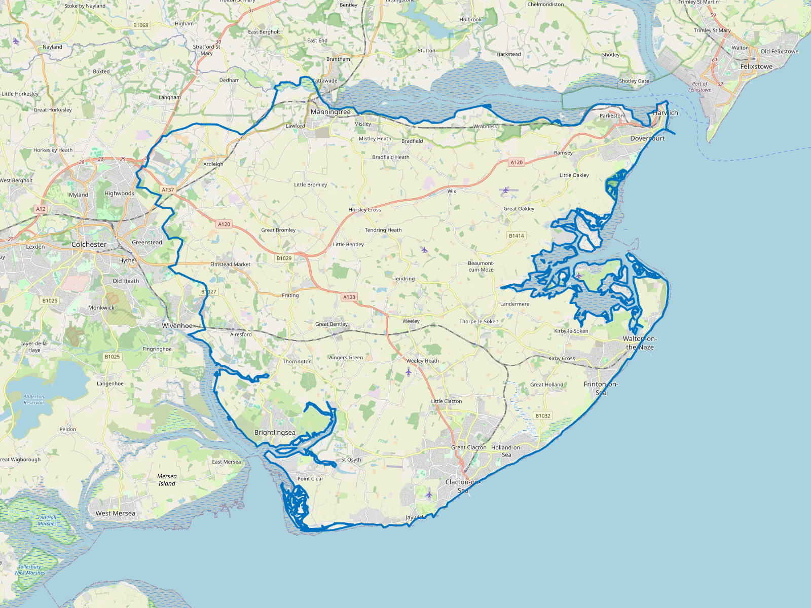 Map of Tendring