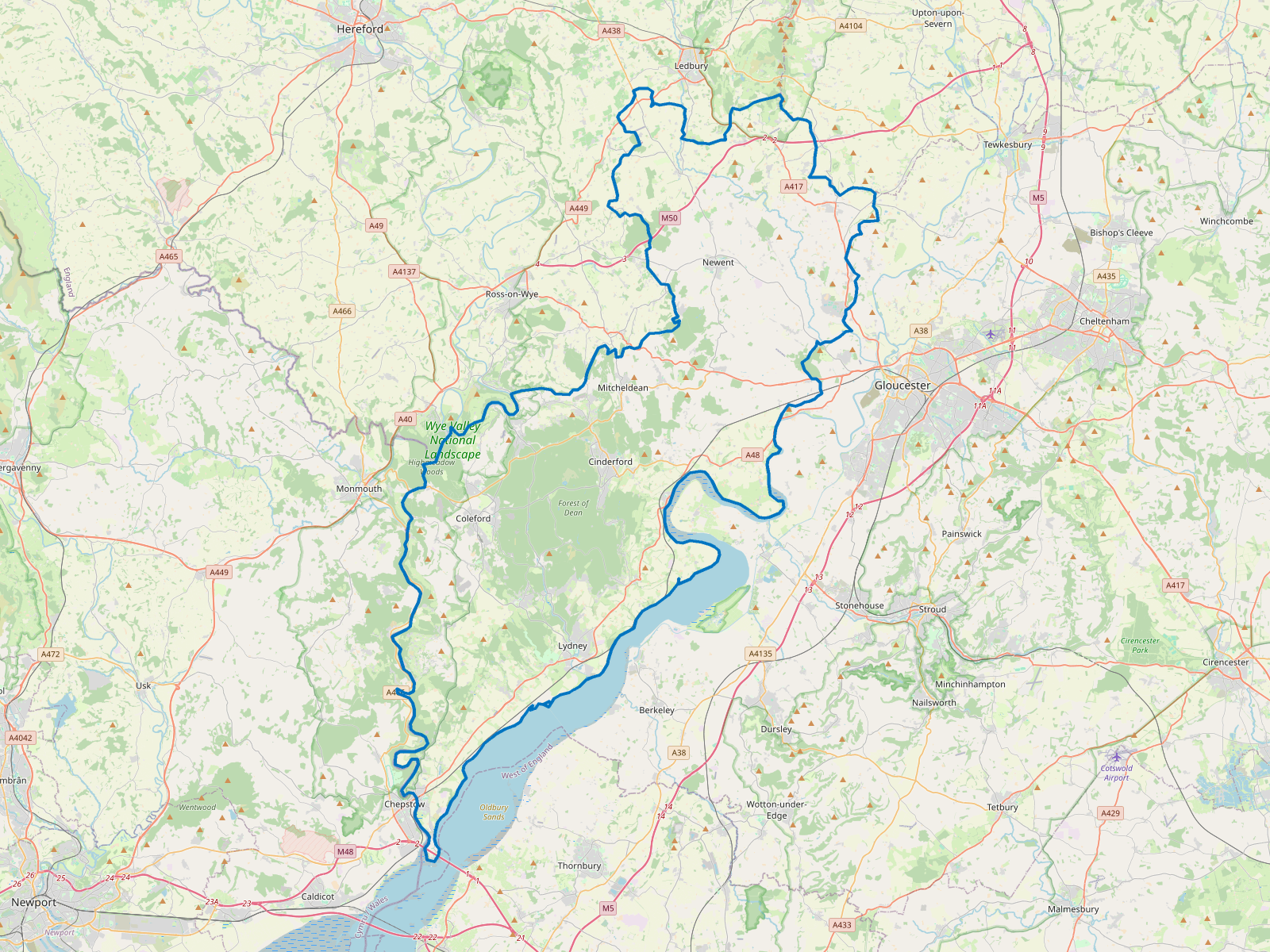 Map of Forest of Dean