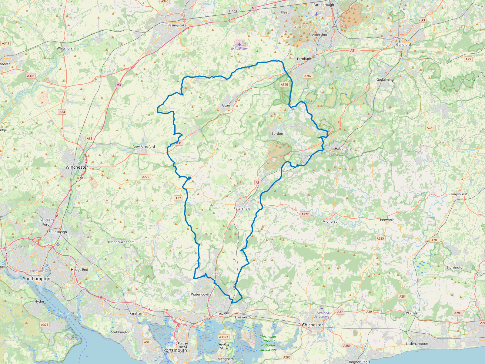 Map of East Hampshire