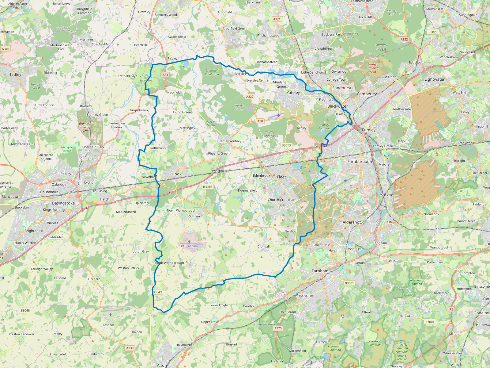 Map of Hart