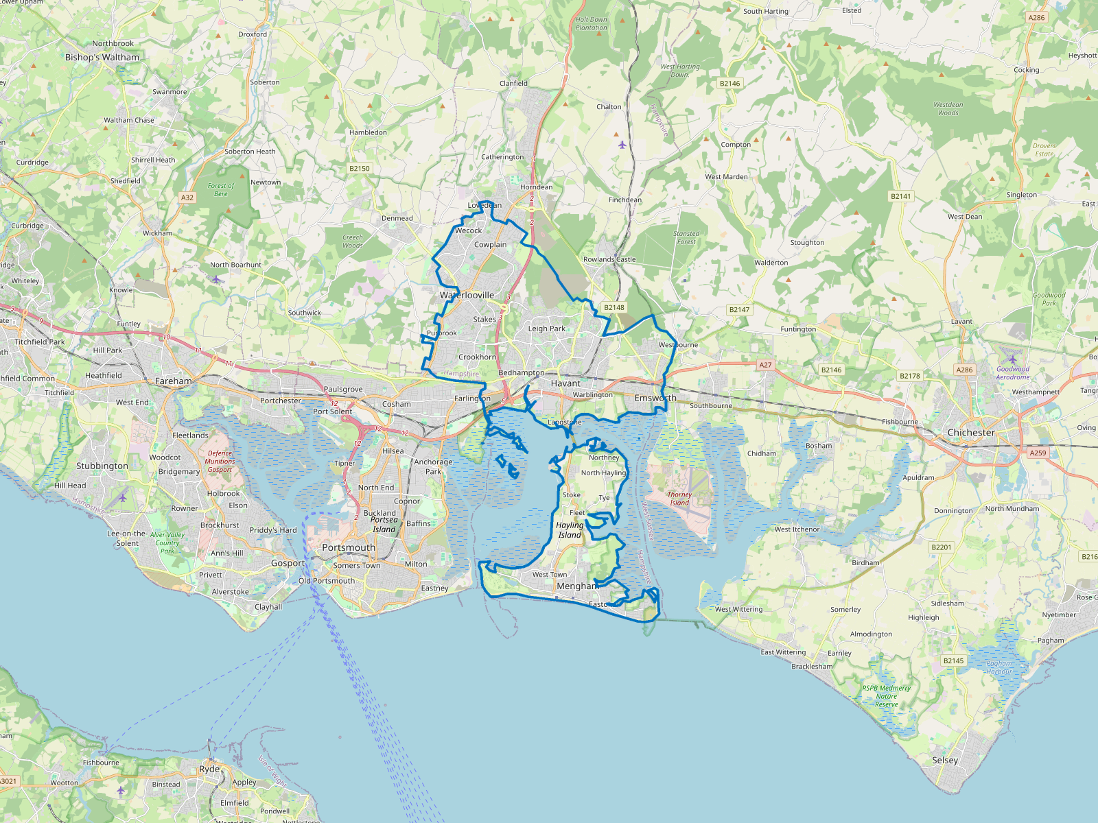Map of Havant