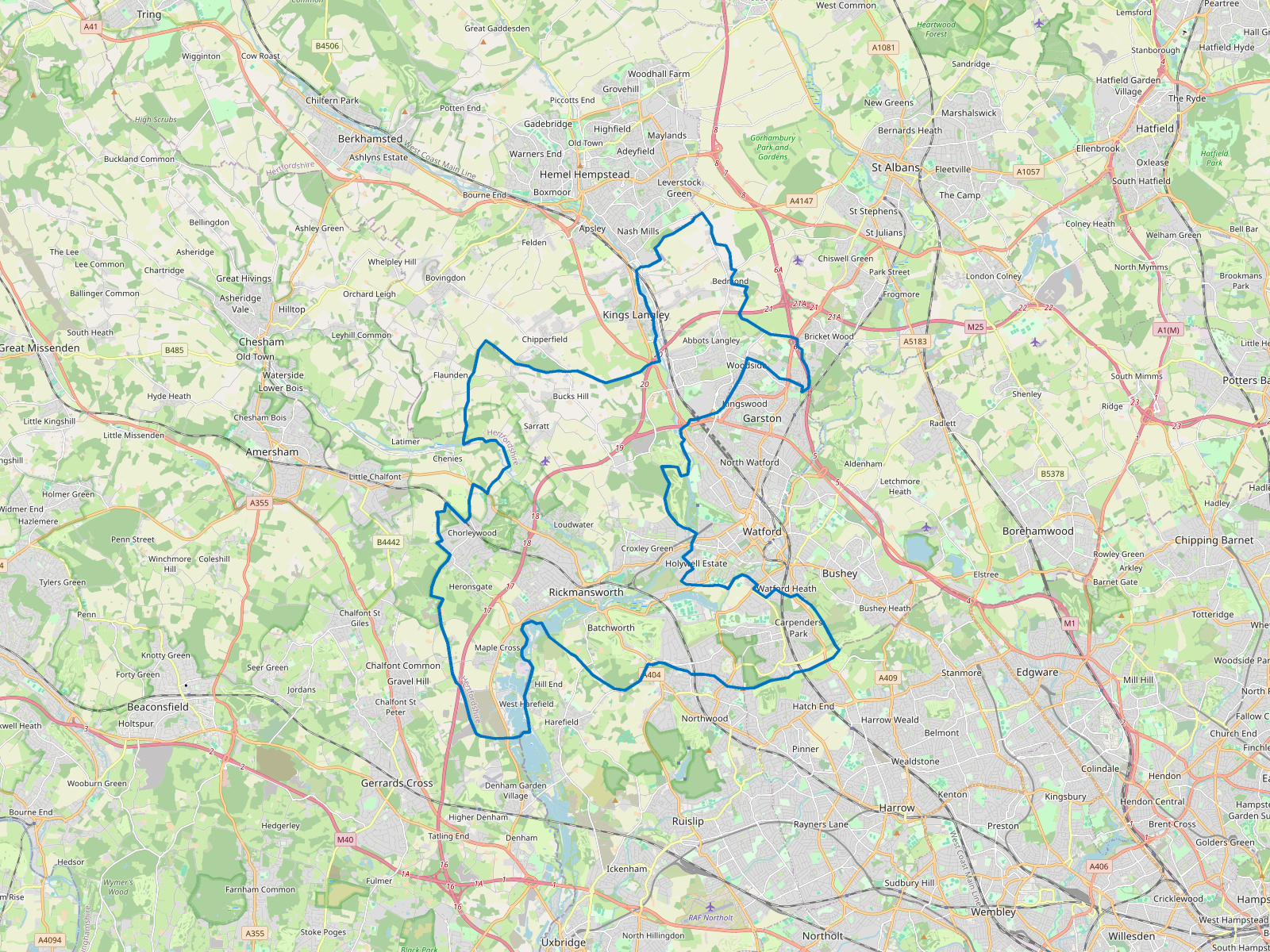 Map of Three Rivers