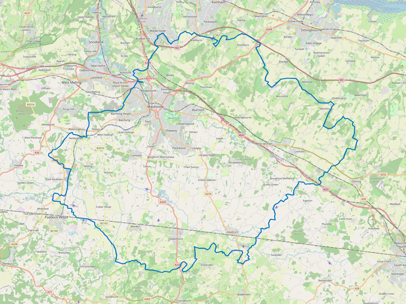 Map of Maidstone