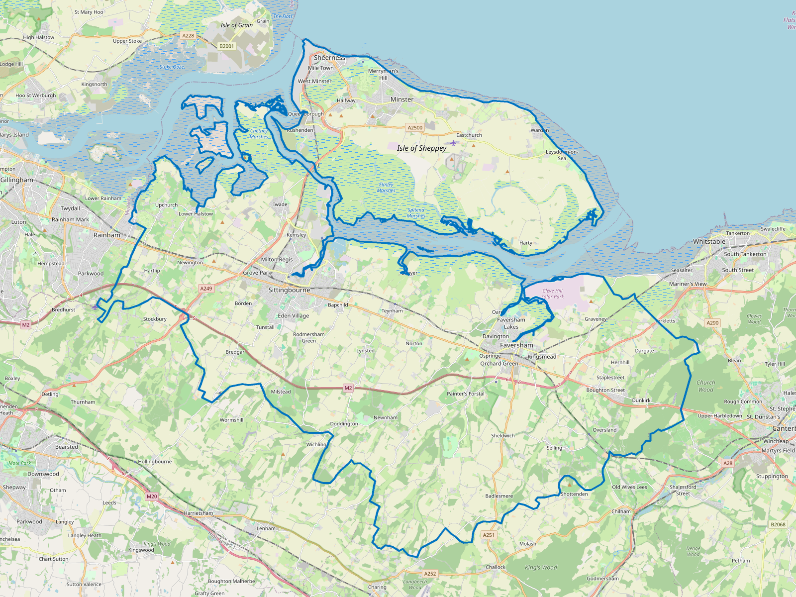Map of Swale