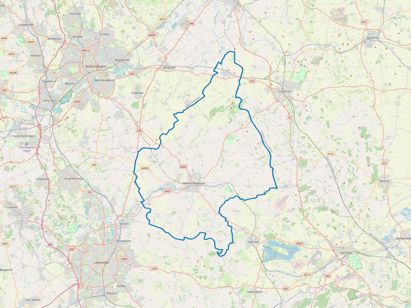 Map of Melton