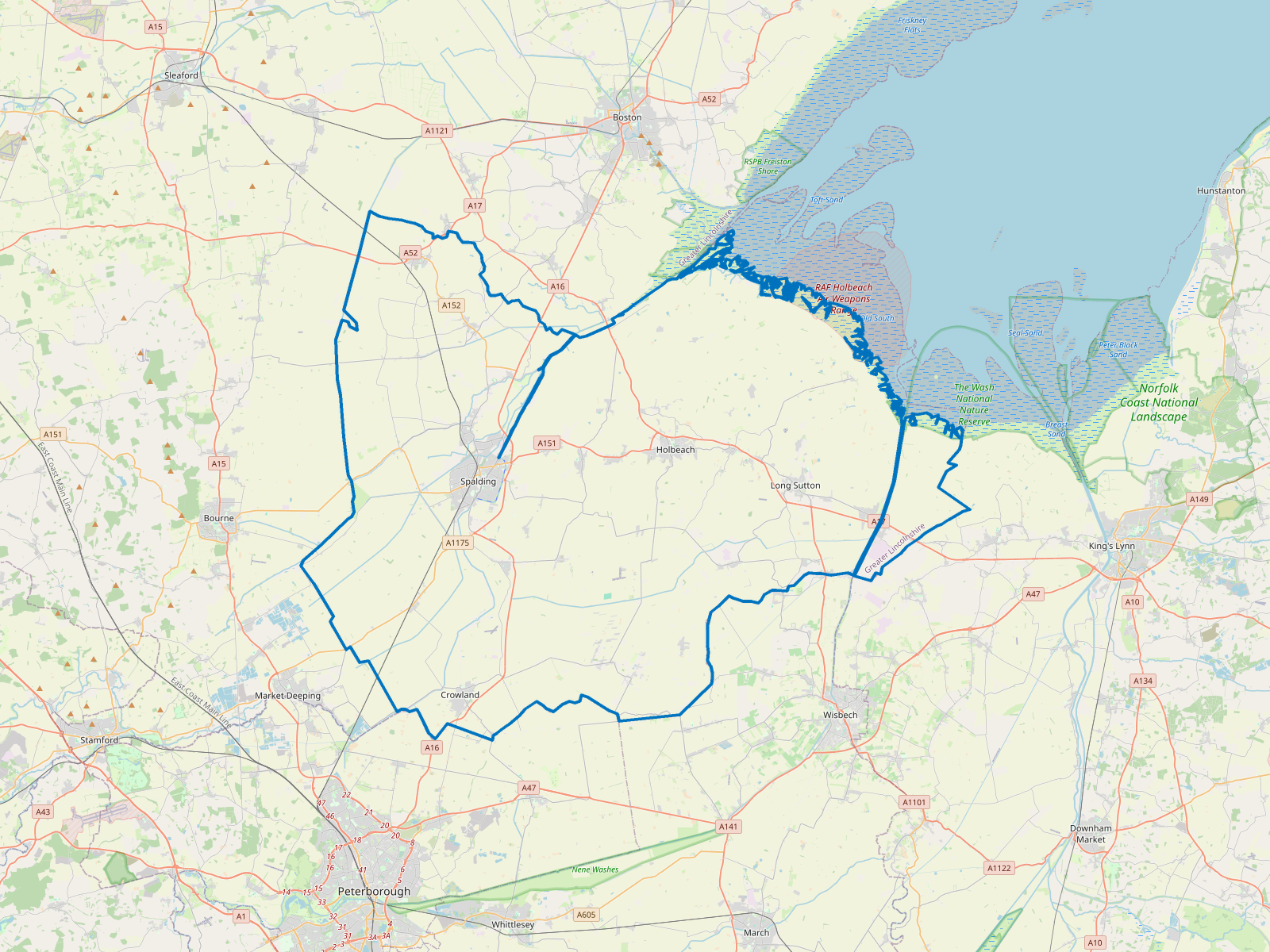 Map of South Holland