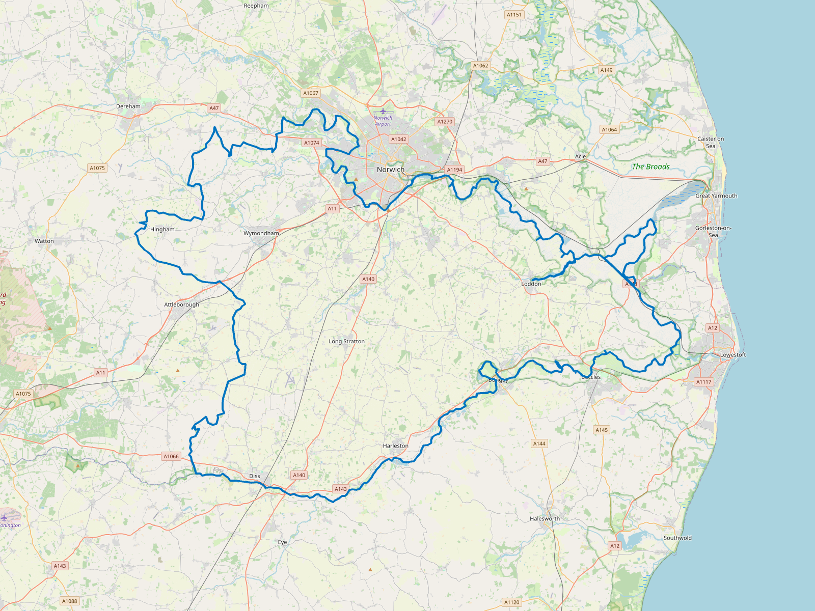 Map of South Norfolk