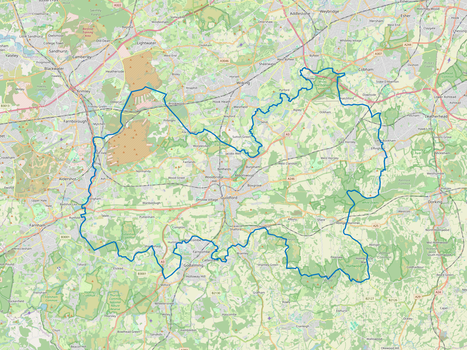 Map of Guildford