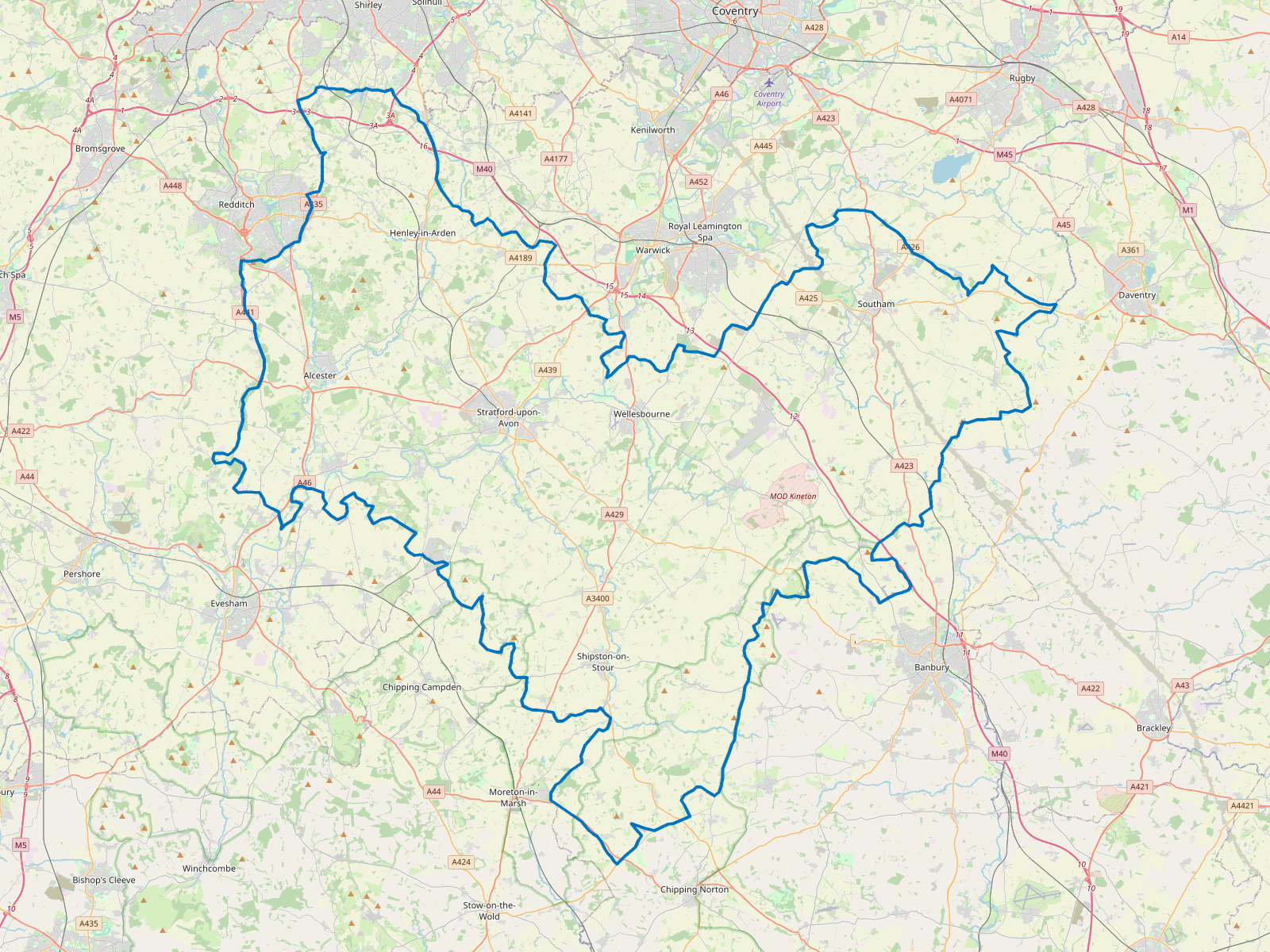 Map of Stratford-on-Avon