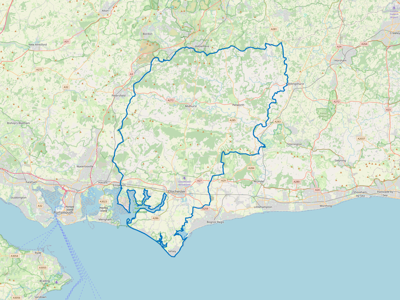 Map of Chichester