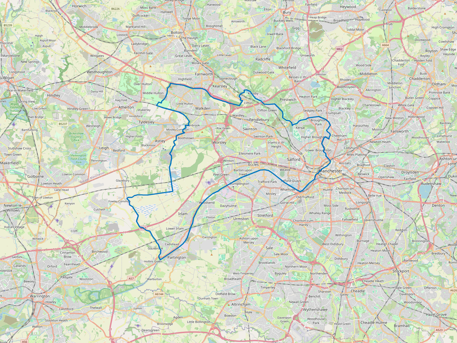 Map of Salford