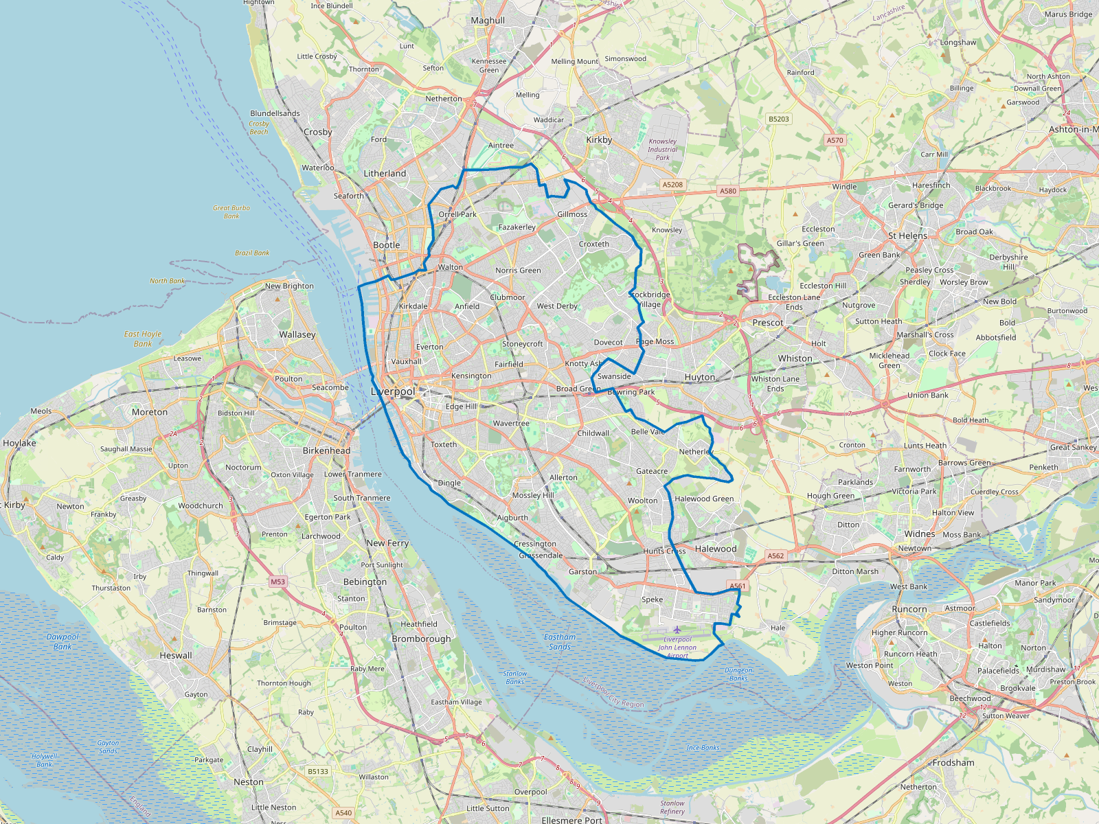 Map of Liverpool