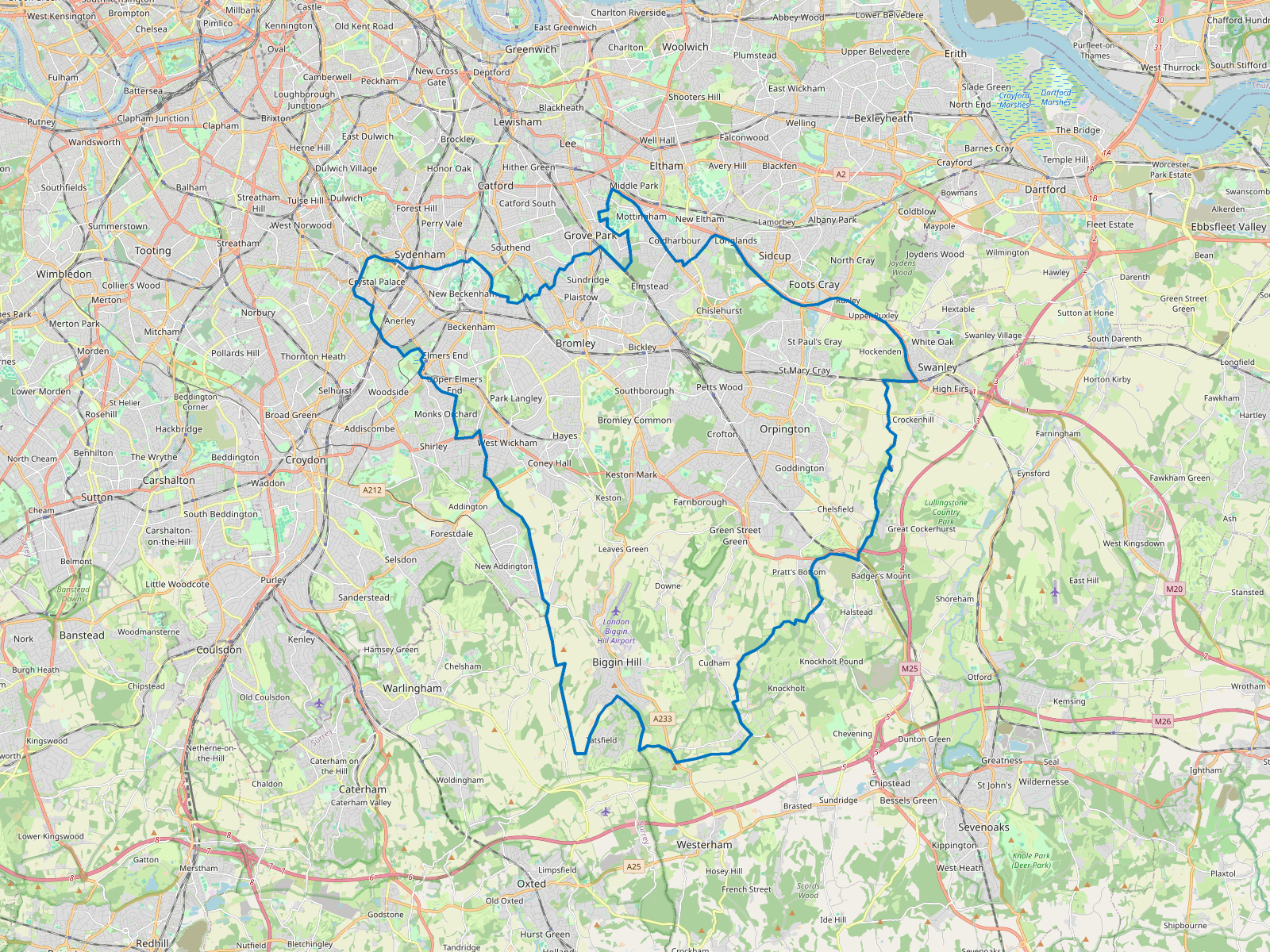 Map of Bromley