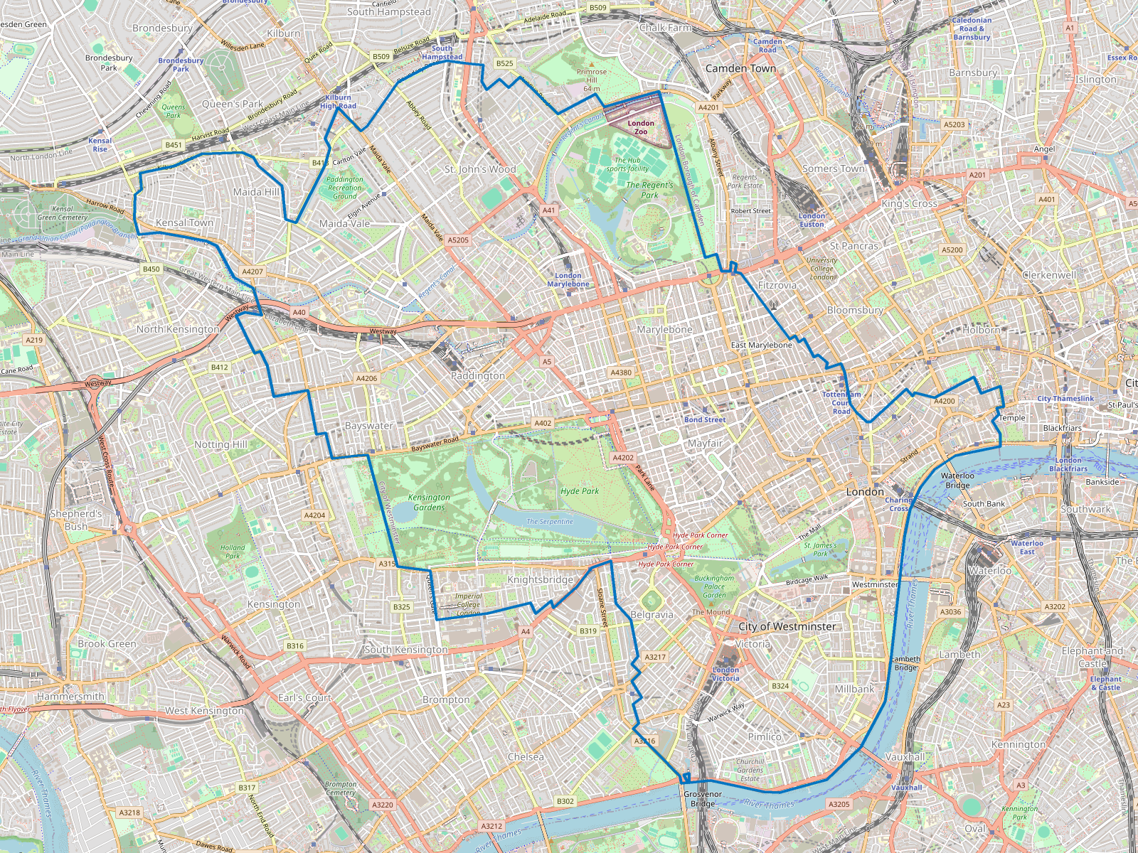 Map of Westminster