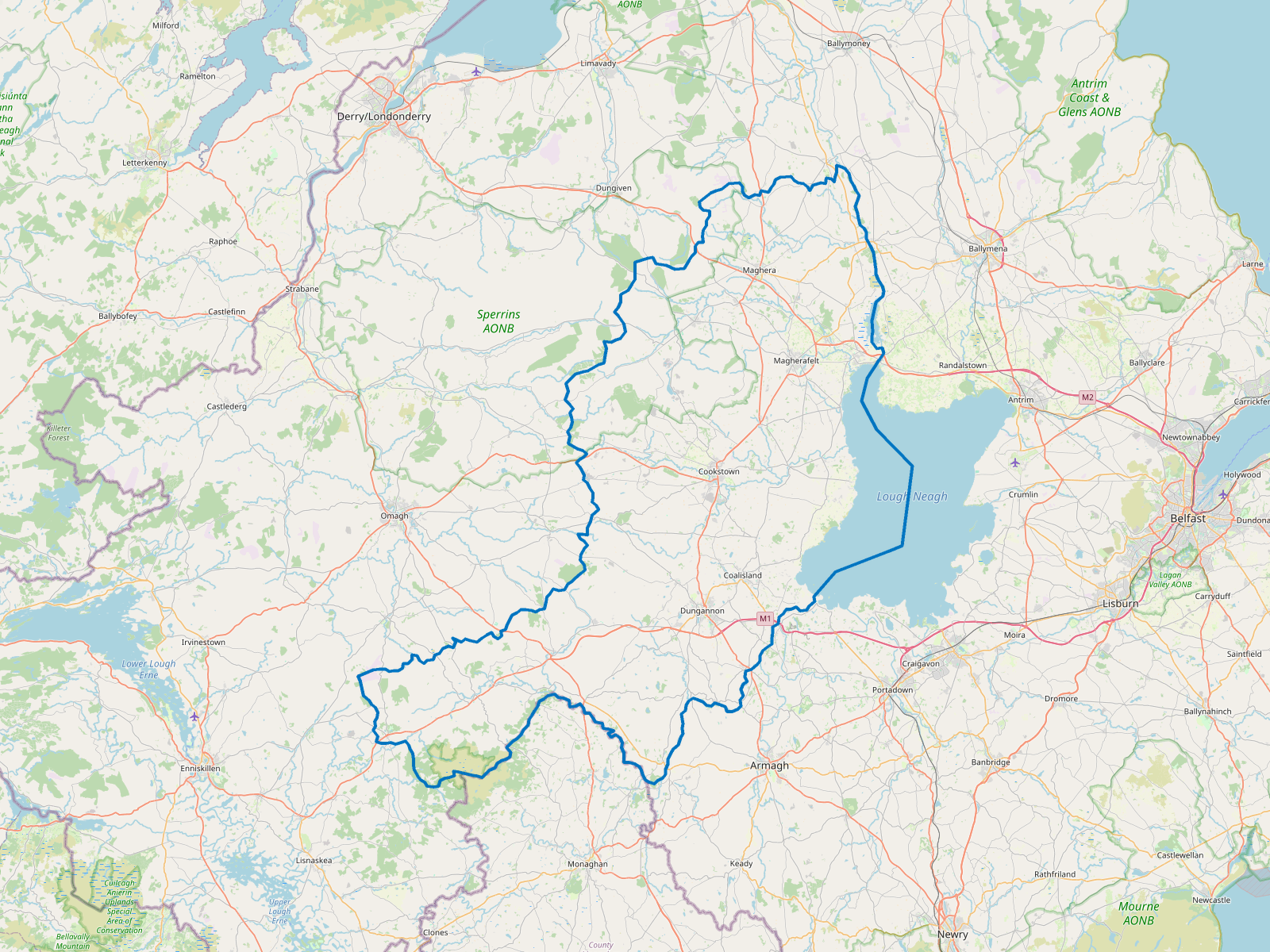 Map of Mid Ulster