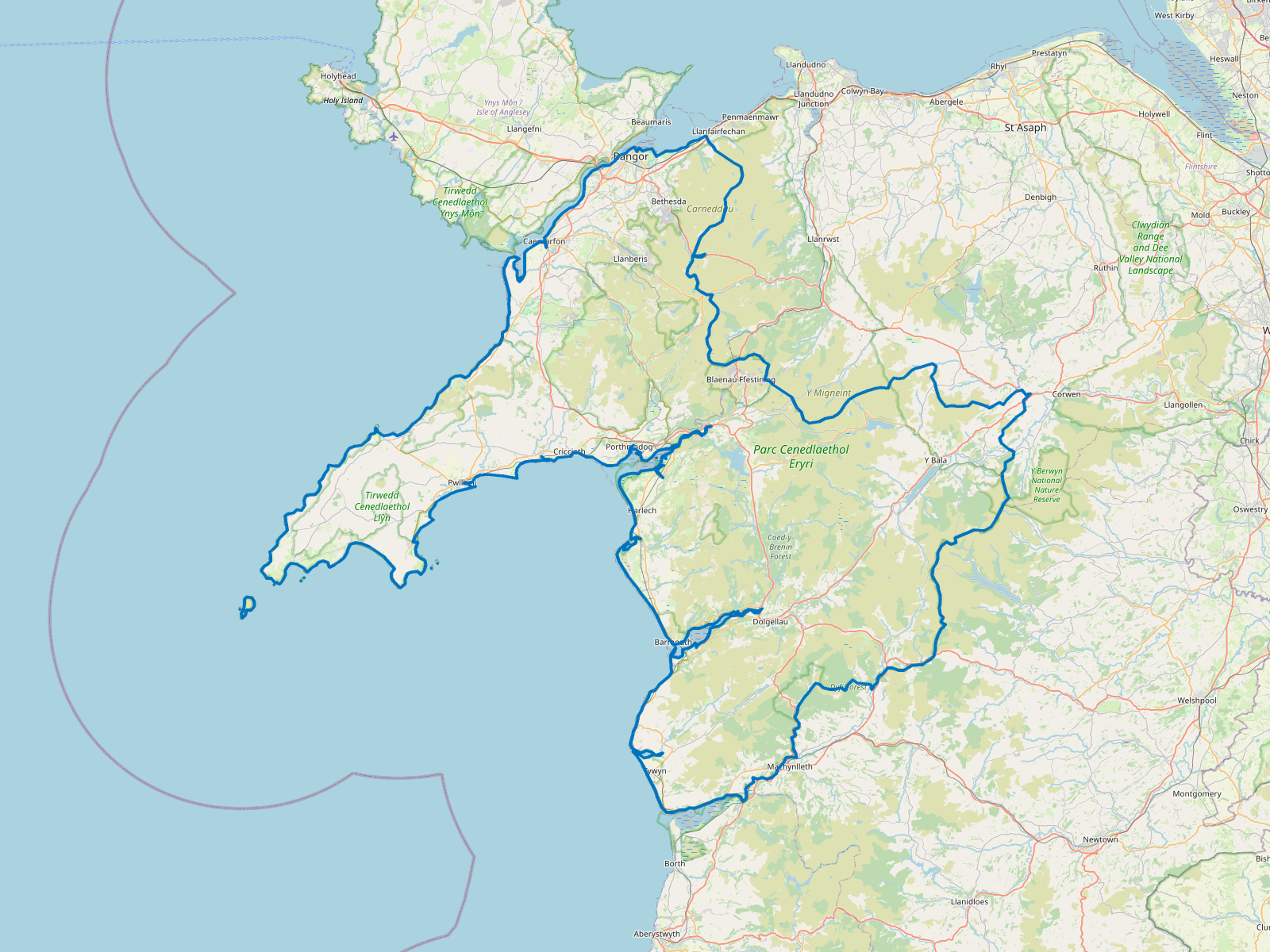 Map of Gwynedd