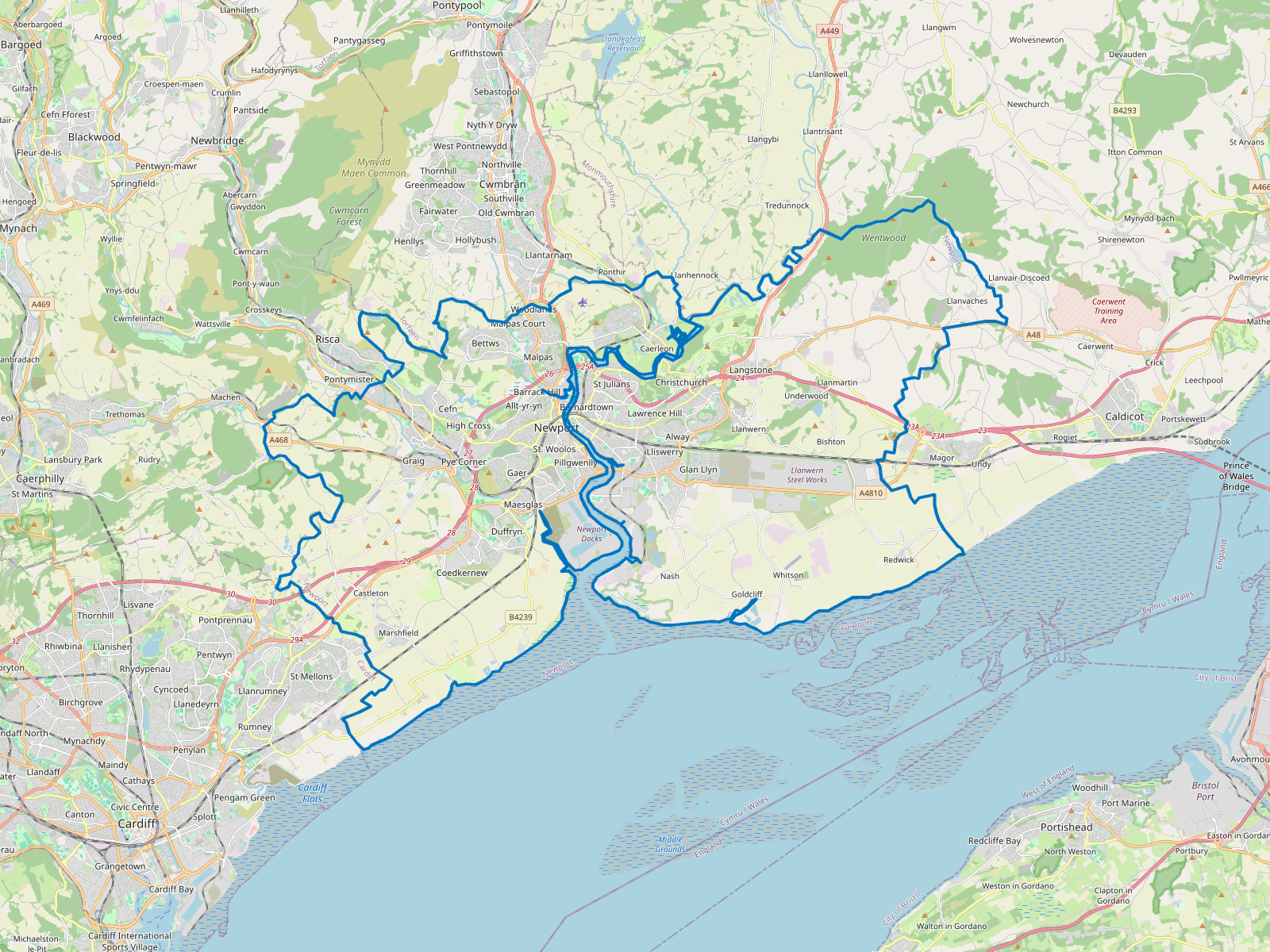 Map of Newport